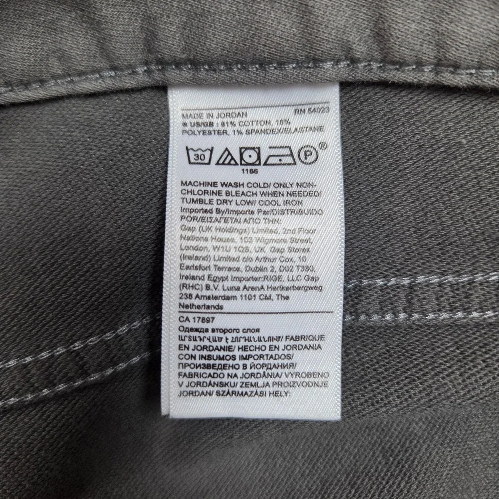 Banana Republic Traveler Pants Mens 33 x 34 Slim Fit Heathered Smoke Grey